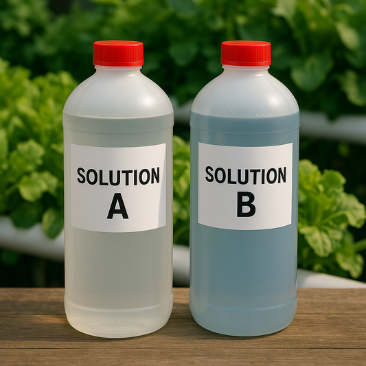 La nutrition : les solutions A et B.