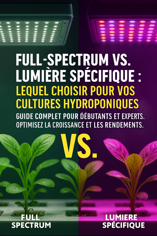 L'éclairage full-spectrum vs l'éclairage spécifique : lequel choisir et pourquoi ?