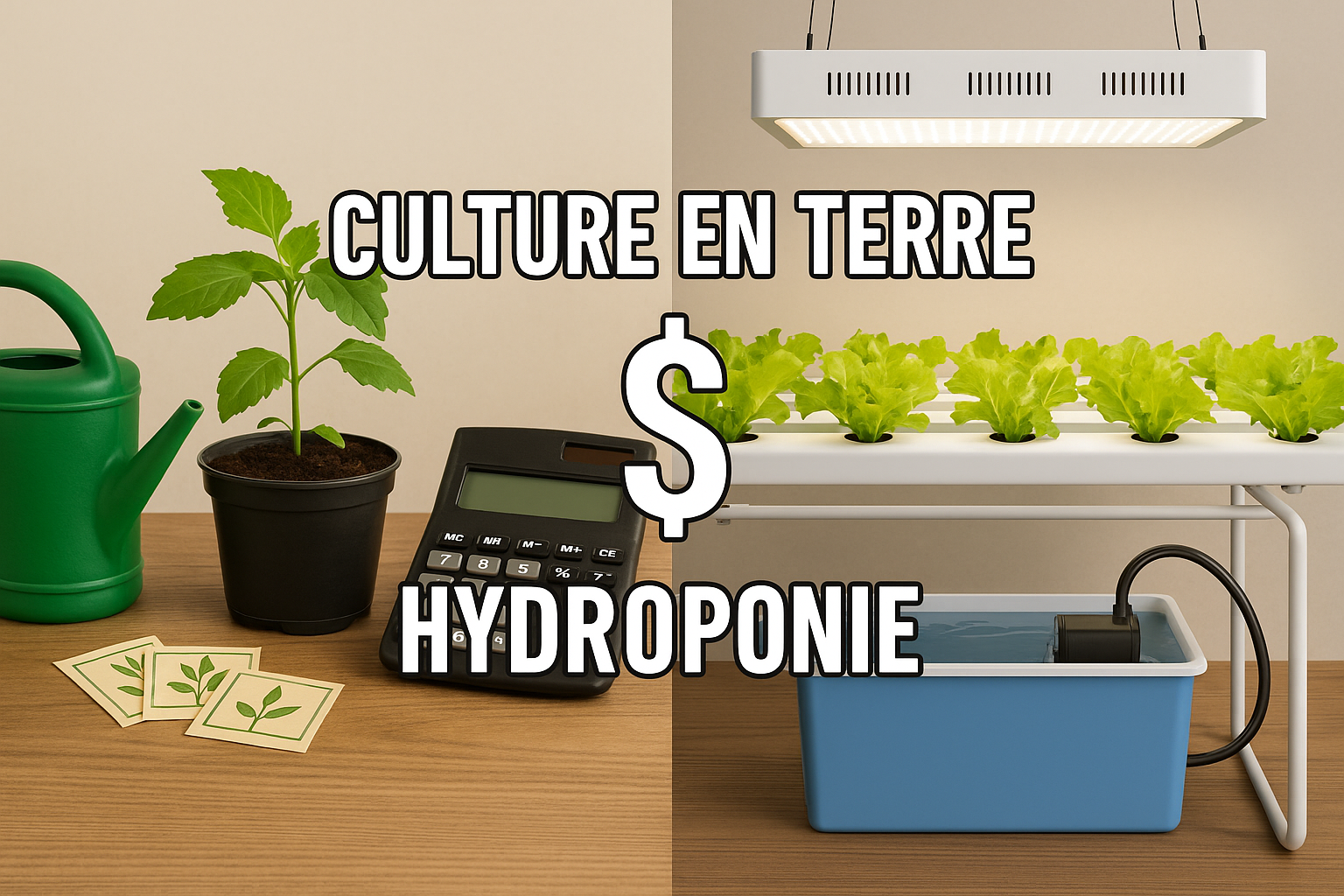 L'hydroponie est-elle vraiment plus chère que la culture en terre ? on fait le bilan.